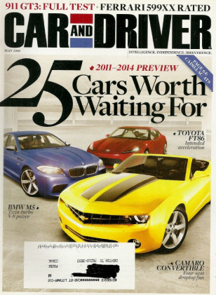 CAR & DRIVER 2010 MAY - FERRARI 599XX, PORSCHE 911 GT3, SKODA 105, RAPIDE